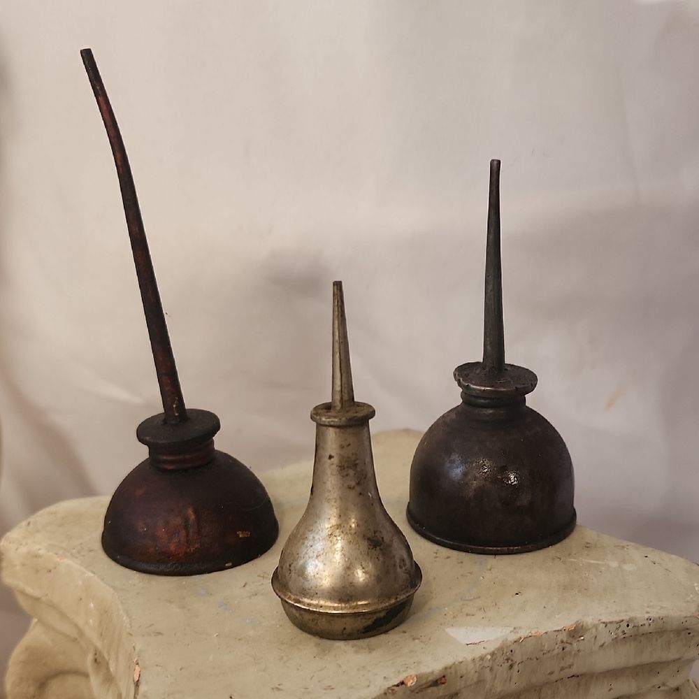 Vintage Instant Mini Metal Oil Can Collection
